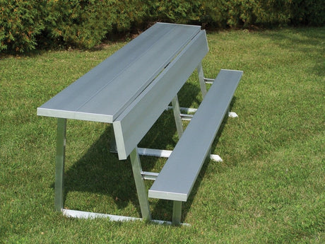 Trigon Sports PBS08 8 ft. Portable Team Bench with Back & Shelf
