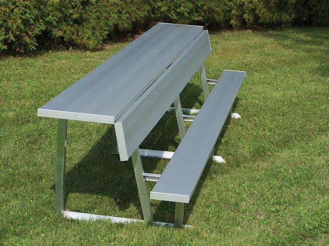 Trigon Sports PBS15 15 ft. Portable Team Bench with Back & Shelf
