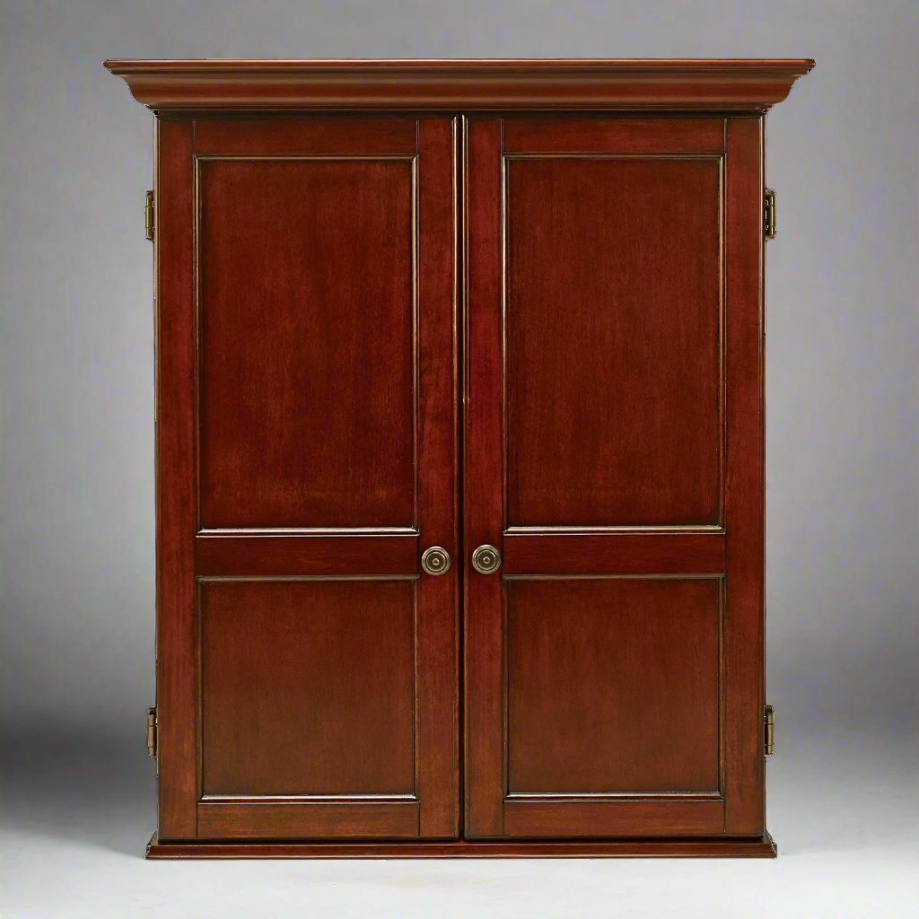 American Heritage Billiards Windsor Dartboard Cabinet (Old World Mahogony)