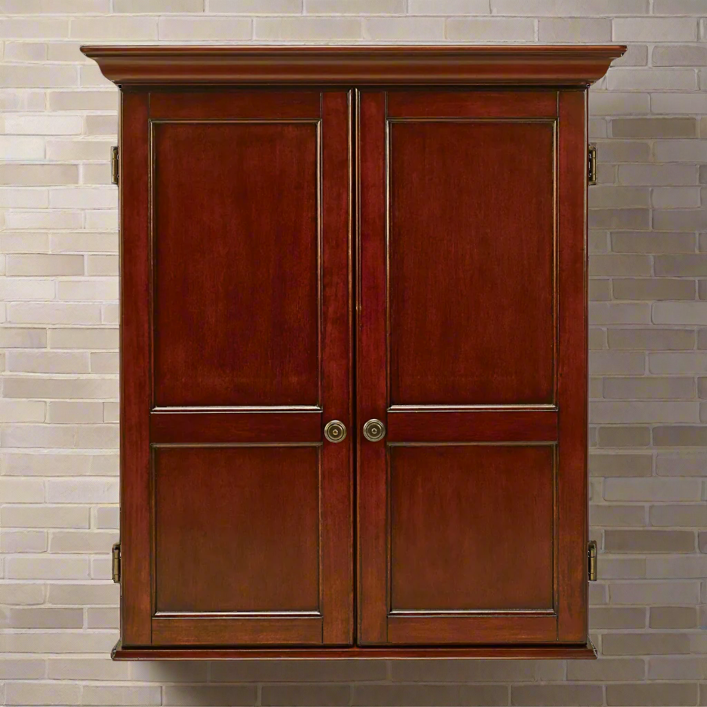 American Heritage Billiards Windsor Dartboard Cabinet (Old World Mahogony)
