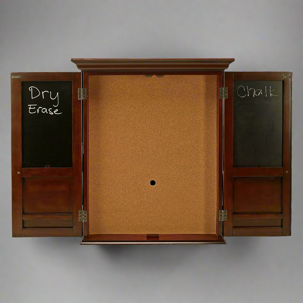 American Heritage Billiards Windsor Dartboard Cabinet (Old World Mahogony)