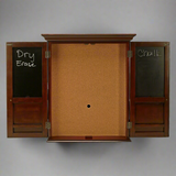American Heritage Billiards Windsor Dartboard Cabinet (Old World Mahogony)