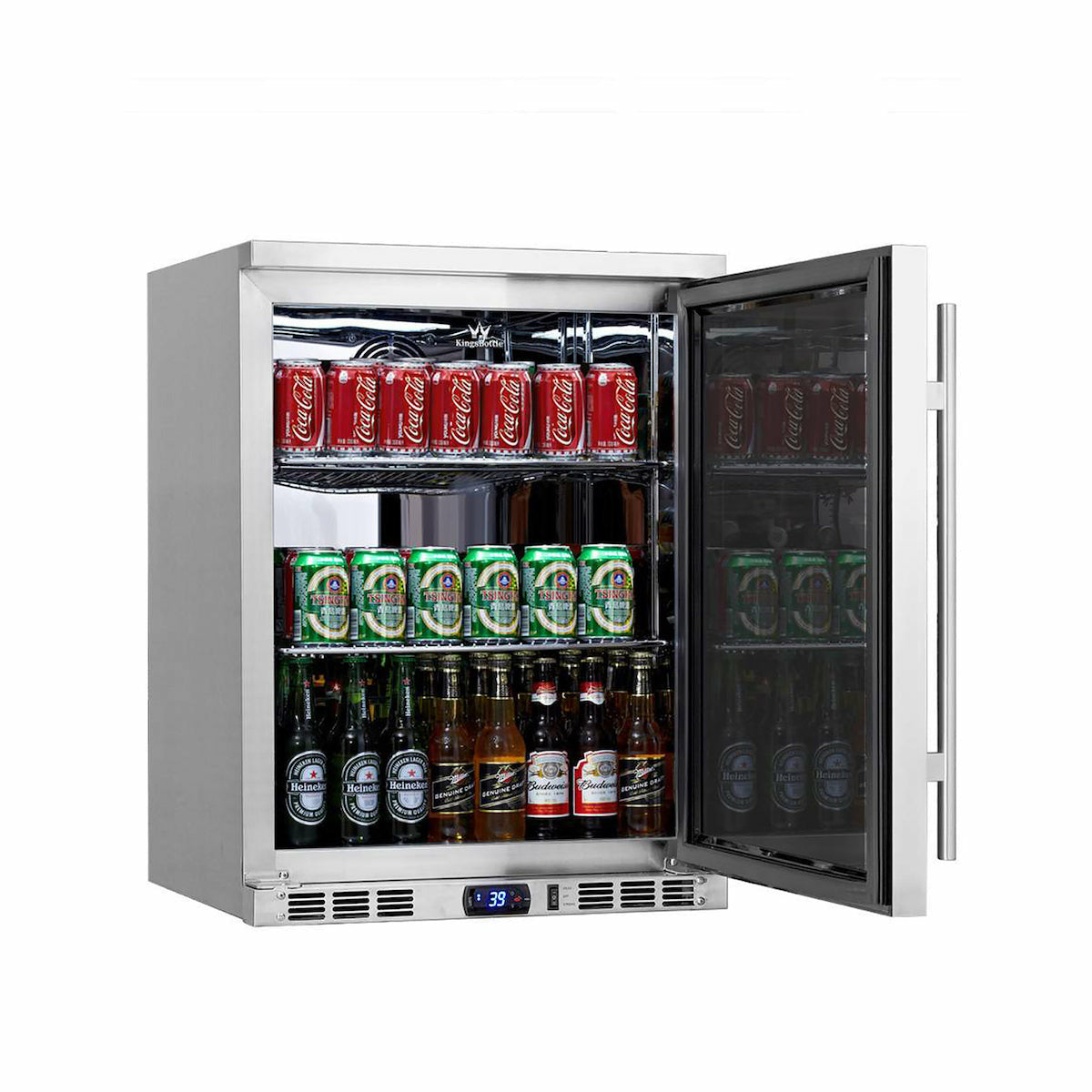 Kings Bottle 24'' Outdoor Beer Fridge Cooler Stainless Steel KBU55ASD