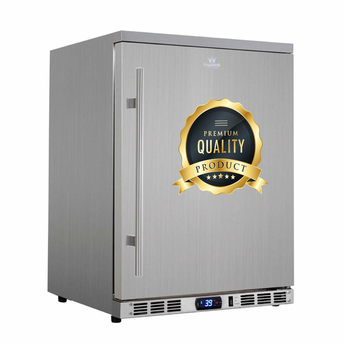 Kings Bottle 24'' Outdoor Beer Fridge Cooler Stainless Steel KBU55ASD