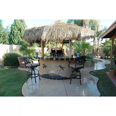 KoKoMo Tahiti Outdoor Kitchen with 10 foot Palapa and Built In BBQ Grill