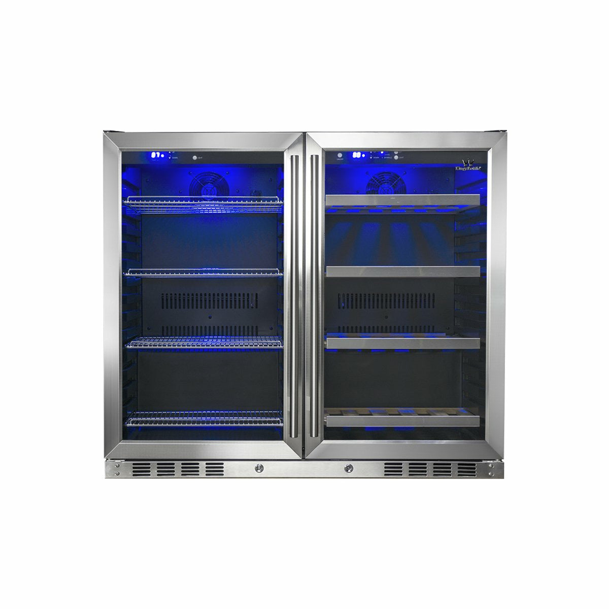 Kings Bottle 39'' Under Counter Wine And Beer Fridge Combo KBU28LRX