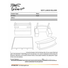 KoKoMo Key Largo Outdoor Kitchen With Built In BBQ Grill With 12 x 14 Patio Cover