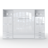 Maxima House Vertical Murphy Bed Invento , European Full XL with 2 cabinets