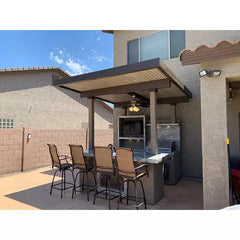 KoKoMo Outdoor Kitchen With T.V. Built-In BBQ Grill & Pergola