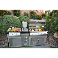 KoKoMo  40” Built in Gas Grill (5 Burner/Back Burner) KO-BAK5BG