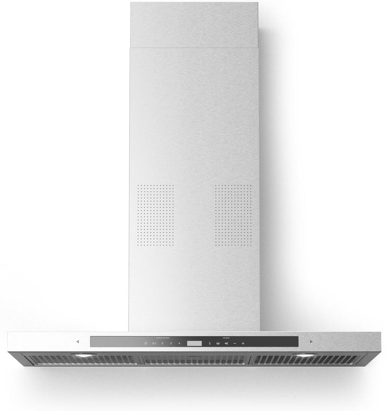 Forte 36 Collegare Wall Mount Range Hood With 600 Cfm  I-Hood Music Player Via Bluetooth  Digital Integrated Radio  Mesh Filters  In Stainless Steel