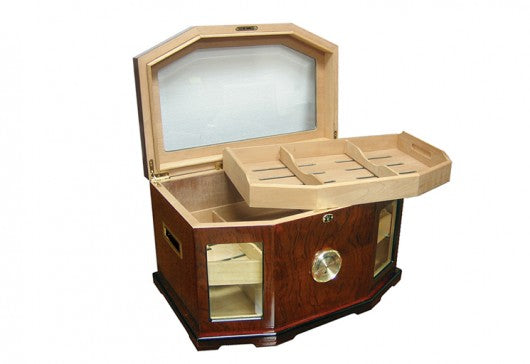 The Chancellor High Gloss Lacquer Humidor by Prestige Import Group - 300 Cigar ct