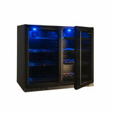 Kings Bottle 39'' Under Counter Wine And Beer Fridge Combo KBU28LRX