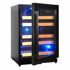 Kings Bottle 44 Bottles 24 Inch Under Counter Dual Zone Wine Cooler Drinks KBU50DX