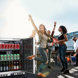 Kings Bottle 24'' Outdoor Beer Fridge Cooler Stainless Steel KBU55ASD