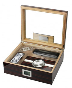 The Kensington Humidor Gift Set by Prestige Import Group - 75 Cigar ct