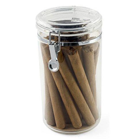 The Acrylic Jar Humidor with Humidifier by Prestige Import Group