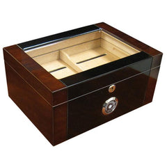 The Berkeley II High Glass Top Humidor by Prestige Import Group - 100 Cigar ct