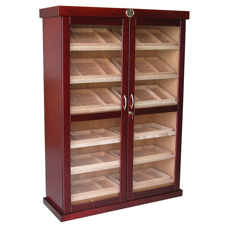 The Bermuda Large Display Cabinet Humidor by Prestige Import Group - 4000 Cigar ct