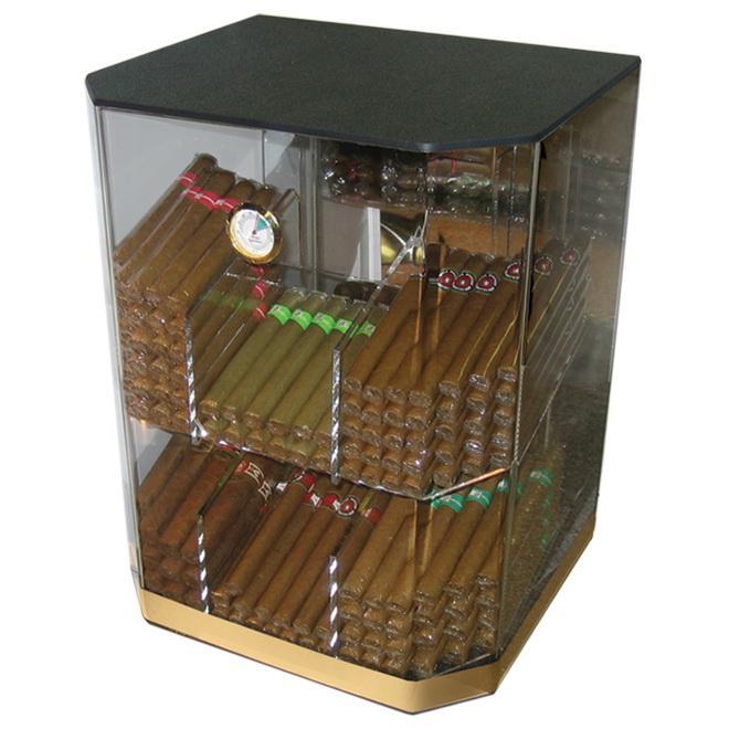 The Franklin Acrylic Display Humidor 6 Bins by Prestige Import Group - 150 Cigar ct