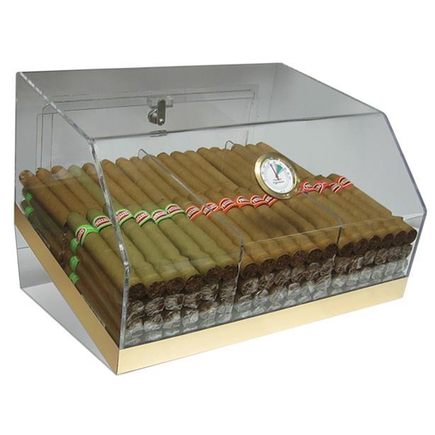 The Laurence Acrylic Display Humidor 3 Bins by Prestige Import Group - 75 Cigar ct