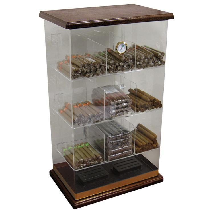 The Roosevelt Wood Acrylic Display Humidor by Prestige Import Group