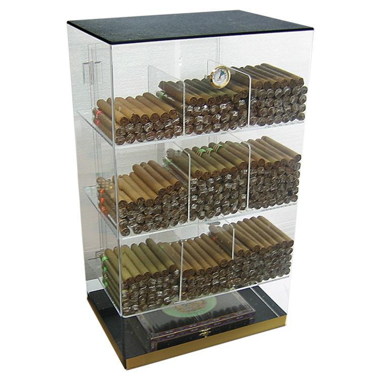 The Roosevelt Acrylic Display Humidor 9 Bins by Prestige Import Group - 250 Cigar ct