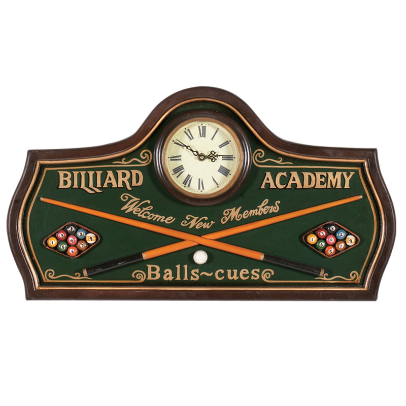 RAM Game Room Billiard Academy Clock R824