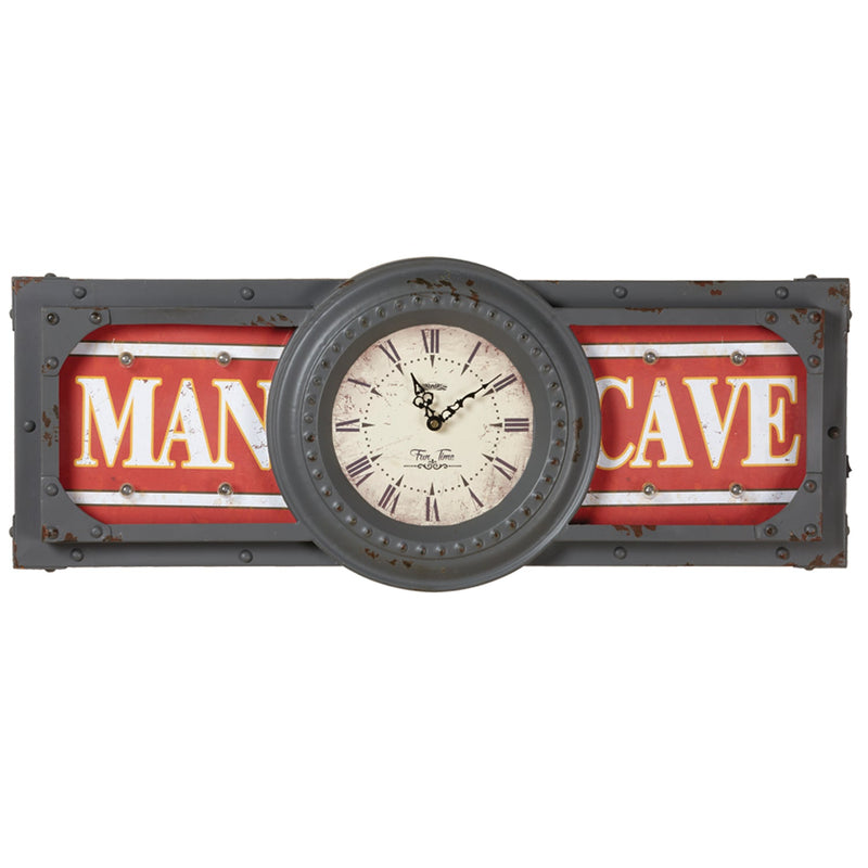 RAM Game Room Metal Sign-Man Cave Clock R872