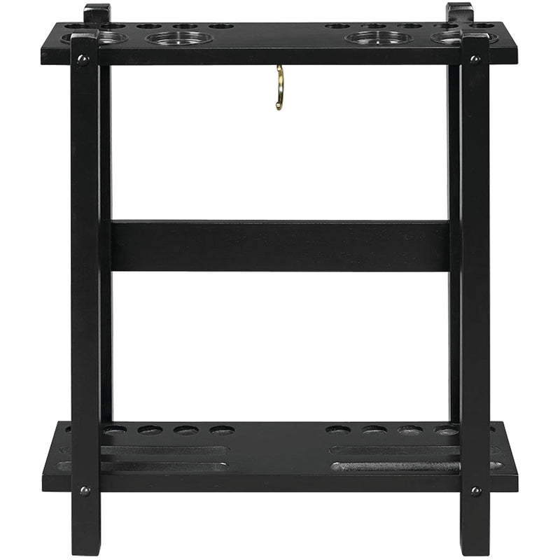 RAM Game Room Straight Floor Cue Rack-Black SFCR BLK