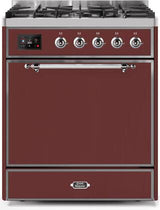 ILVE Majestic 30 Inch Dual Fuel Range Burner Top 5 Burners - UM30DQNE3