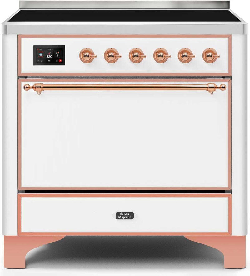 ILVE Majestic 36 Inch All Electric Range Induction UMI09QNS3WHP