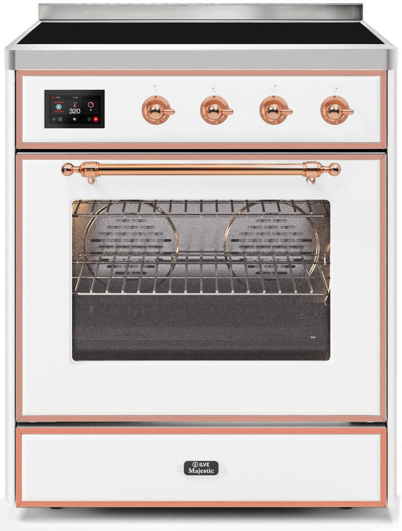 ILVE Majestic 30 Inch All Electric Range Induction UMI30NE3WHP
