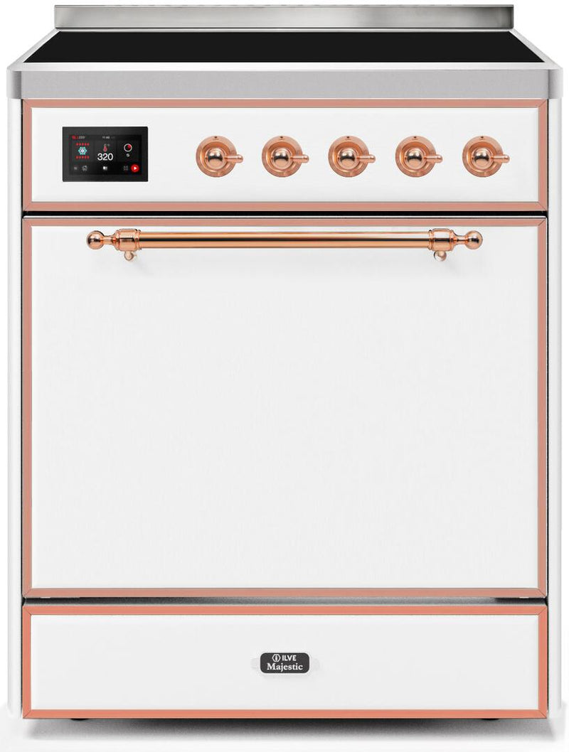 ILVE Majestic 30 Inch All Electric Range Induction UMI30QNE3WHP
