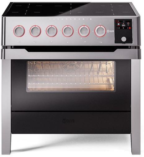 ILVE Panoramagic 36 Inch All Electric Range Induction UPMI09S3SS