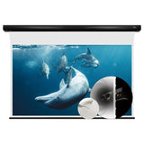 Vividstorm White Cinema Perforated Slimline Motorized Tension Projector Screen