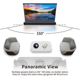 VIVIDSTORM S ALR Motorized Tension Floor Rising Obsidian Long Throw ALR Projector Screen