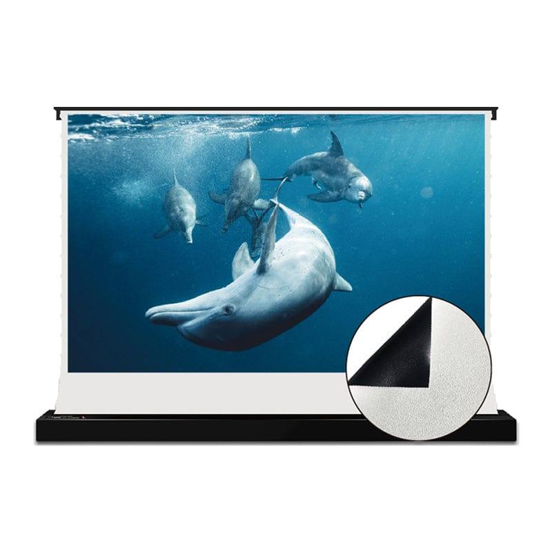 Vividstorm S White Cinema Motorized Tension Floor Rising Projector Screen