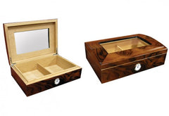 The Addison Walnut Desktop Humidor by Prestige Import Group - 40 Cigar ct