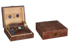 The Alligator Leather Humidor Gift Set by Prestige Import Group