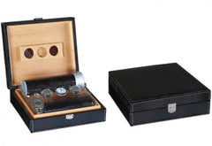 The Alligator Leather Humidor Gift Set by Prestige Import Group