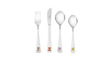 Maxima House ANIMALS Children 4 Piece 18/10 Stainless Steel Flatware Set