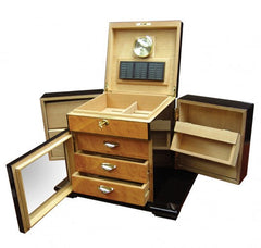 The Baccus Desktop Humidor by Prestige Import Group - 200 Cigar ct