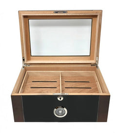 The Berkeley II High Glass Top Humidor by Prestige Import Group - 100 Cigar ct