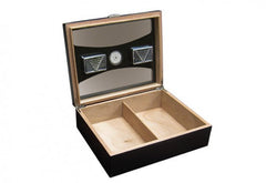 The Delano Black Humidor with UV Glass by Prestige Import Group - 100 Cigar ct