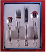Maxima House DOG Children 4 Piece 18/10 Stainless Steel Flatware Set