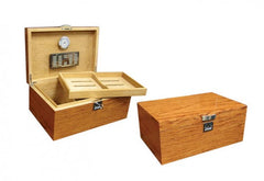 The Princeton Ebony or Bubinga Desktop Humidor by Prestige- 130 Cigar ct