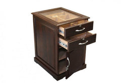 The Santiago End Table Humidor by Prestige Import Group - 700 Cigar ct