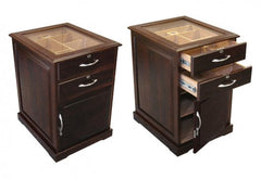 The Santiago End Table Humidor by Prestige Import Group - 700 Cigar ct