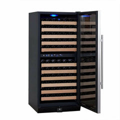 Kings Bottle 100 Bottle Upright Dual Zone Wine Fridge For Home KBU-100DX